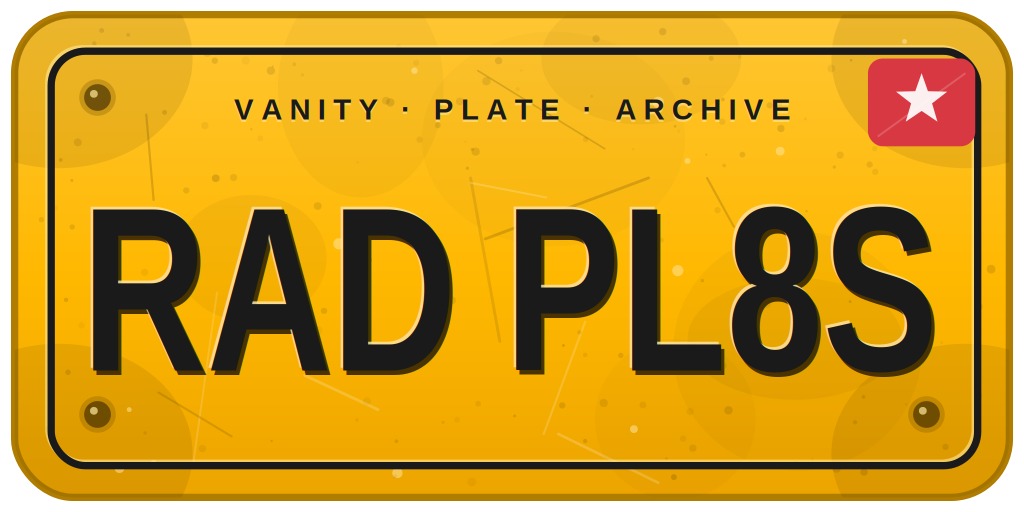 Vanity Plate Archive